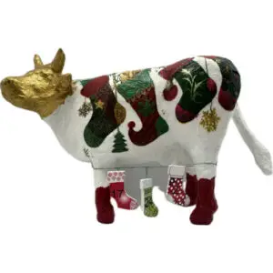 Vache décorative la COW de Noël