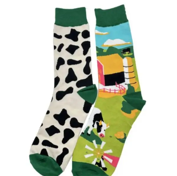 Chaussettes imprimées Vache et Ferme pour Homme