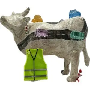 Vache décorative la COWde de la Route
