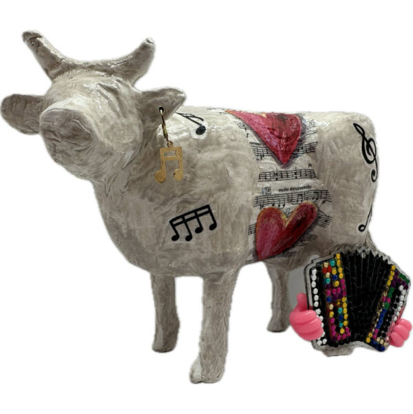 Vache décorative l'ACOWrdéon
