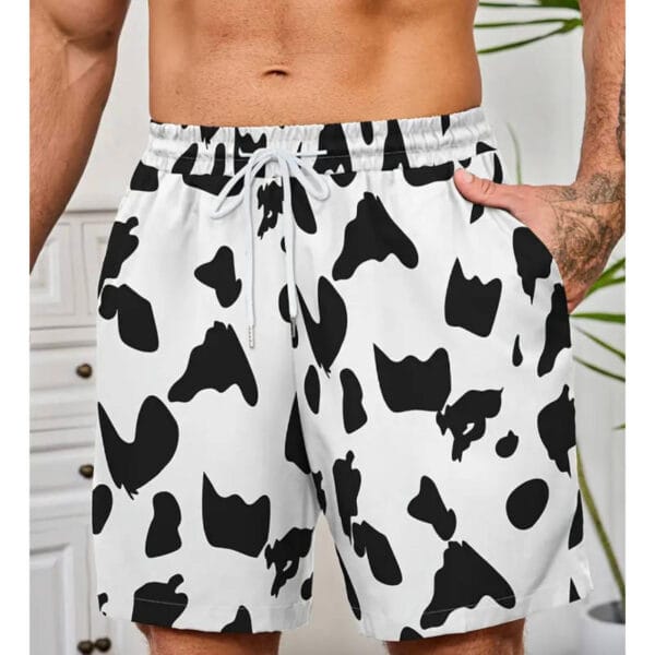 Short de Bain imprimé Vache pour Lui