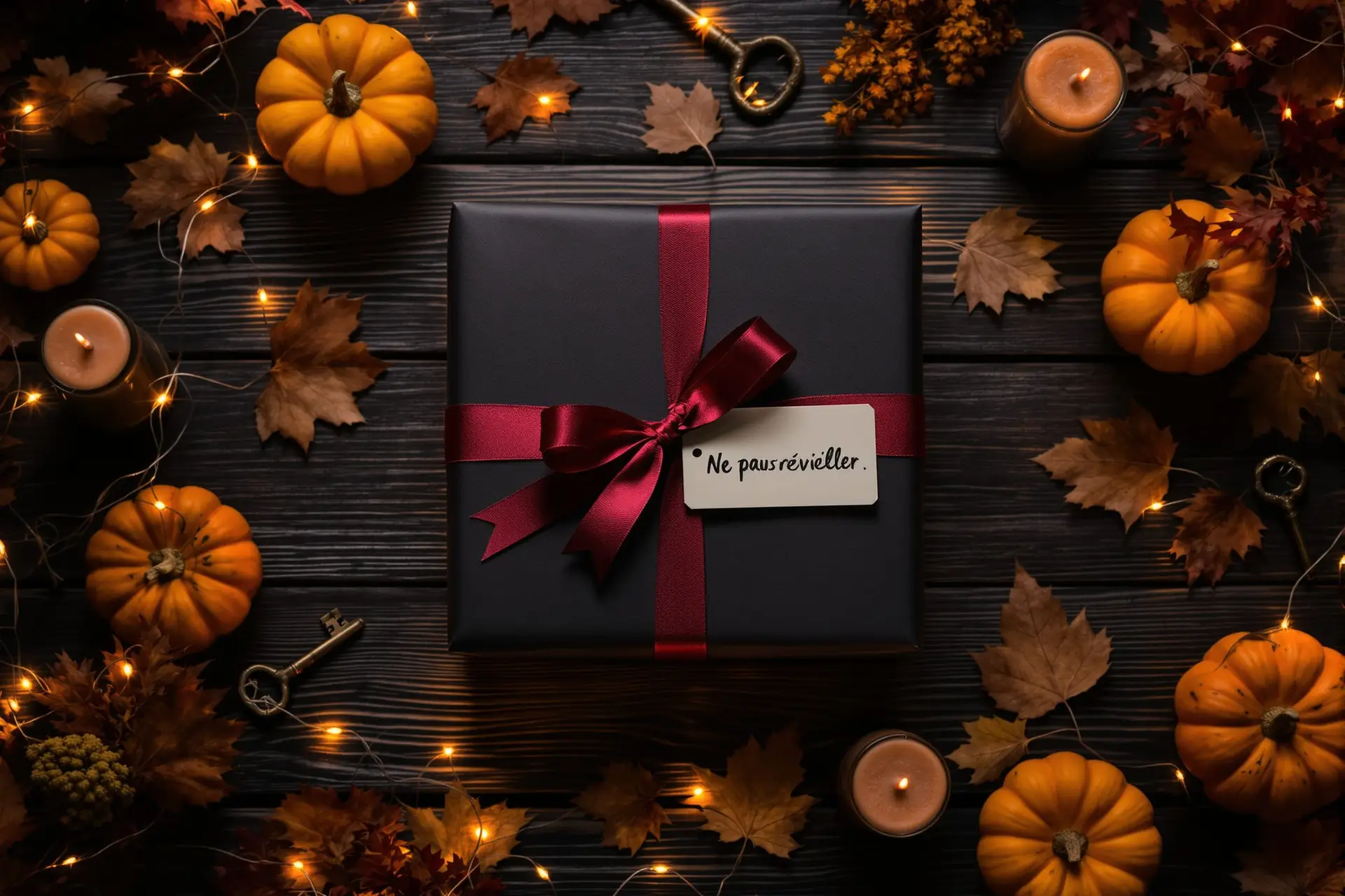 Packaging soigné d'un cadeau Halloween avec la Psycowpathe
