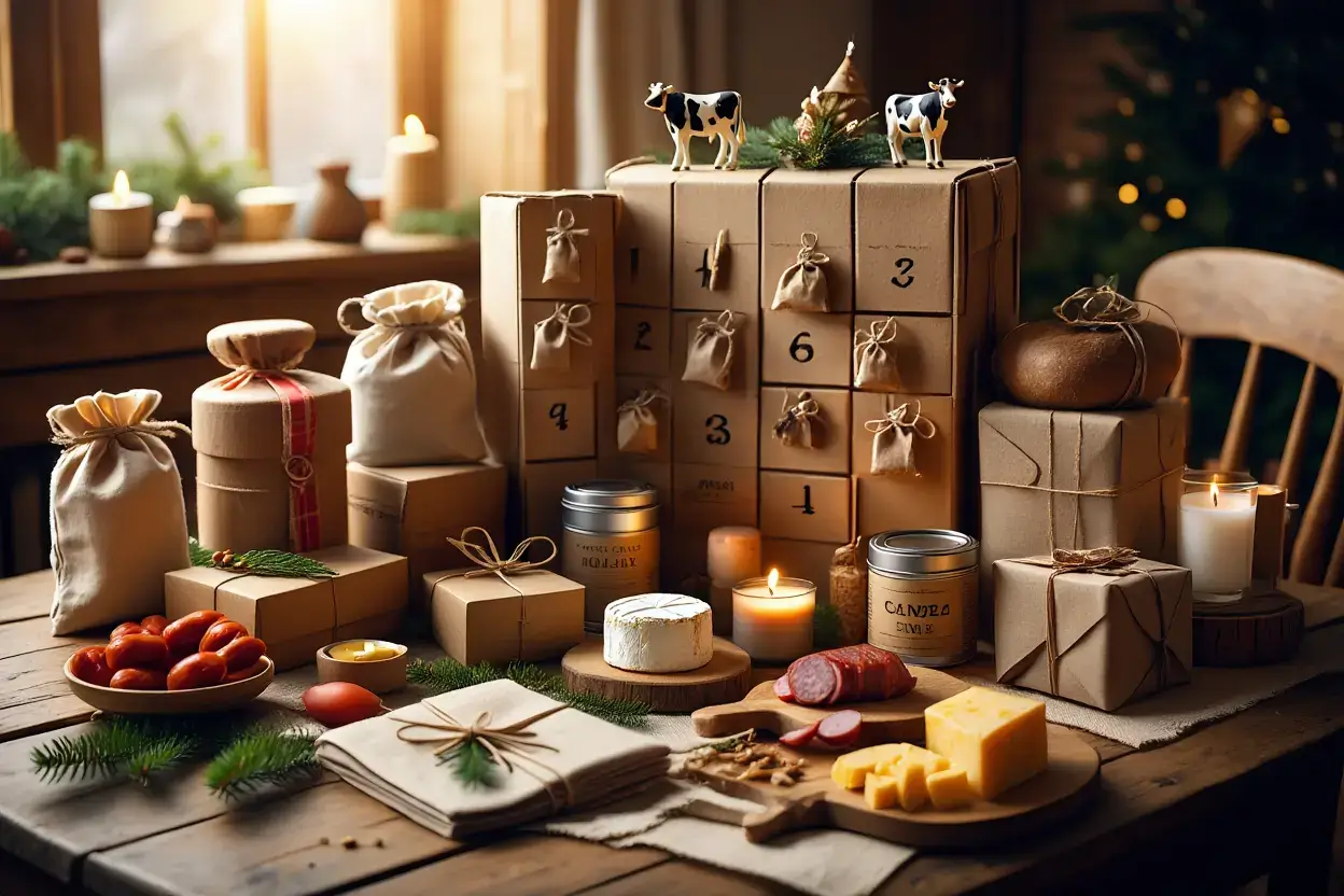 Calendrier de l'avent personnalisé artisanal