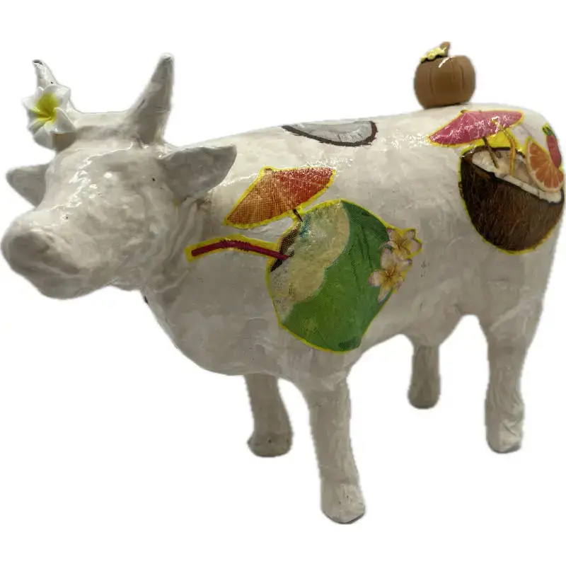 Vache décorative la PinaCOWlada : offrez une ambiance piña colada !