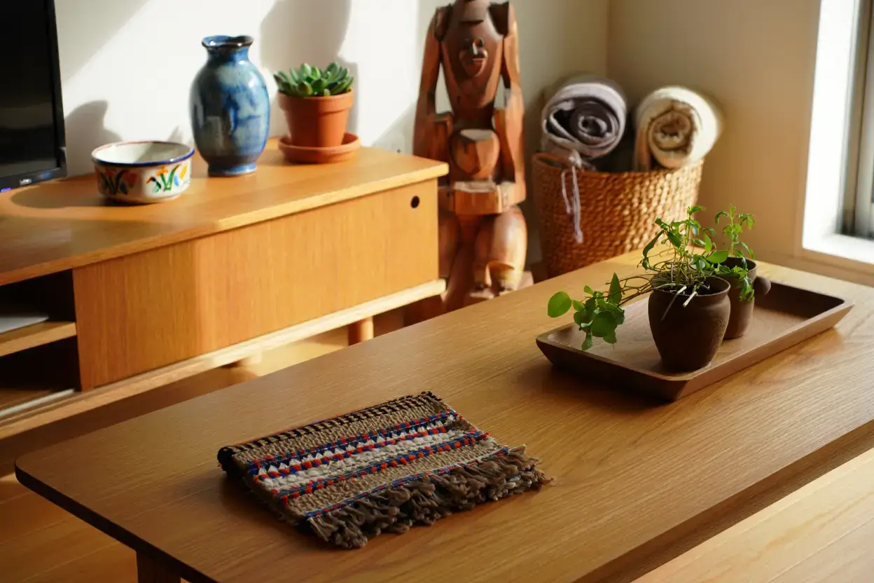 Décoration artisanale salon