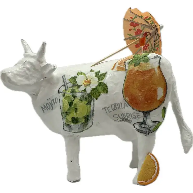 Vache décorative la COWcktail : cocktail pour décoration festive