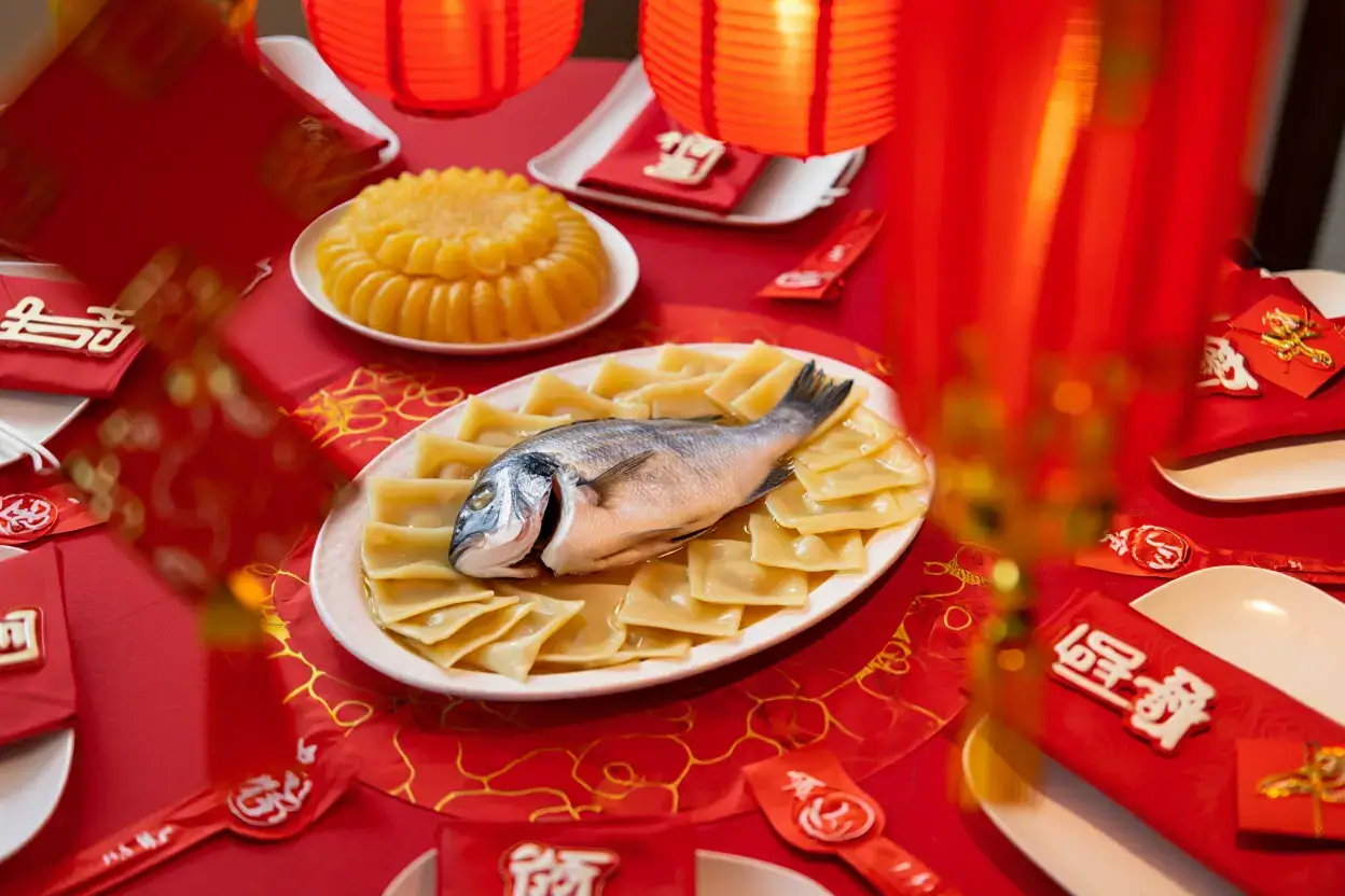 Repas traditionnel du nouvel an chinois